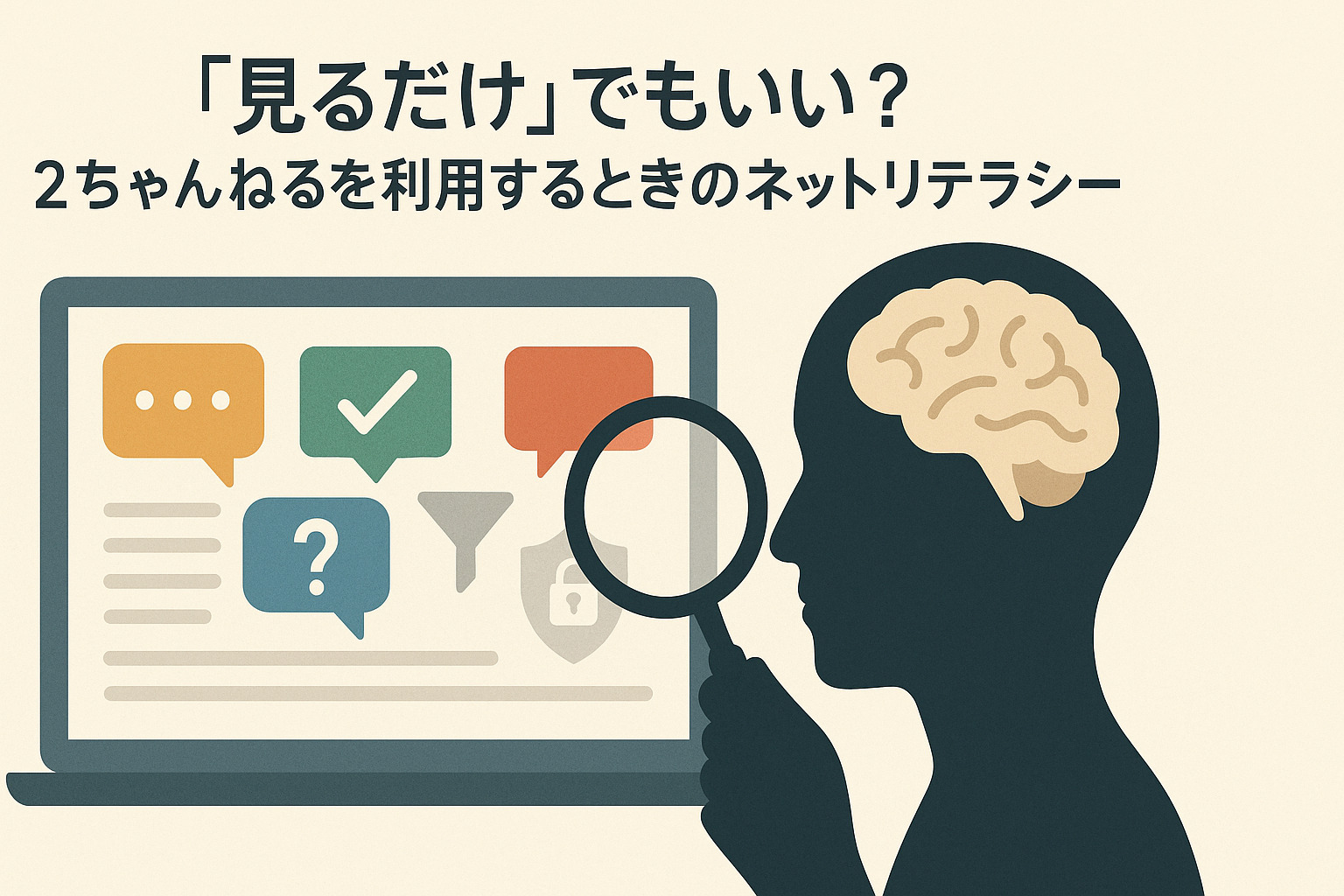 「見るだけ」でも大丈夫?2ちゃんねる利用時のネットリテラシー