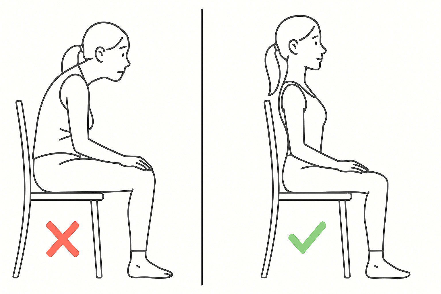 痩せてる人でも座った時のお腹がぽっこり見える理由